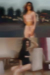 Sexy horny girl driving cross