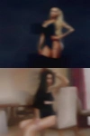 White woman looking black lets