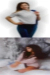 Girl looking get together hard